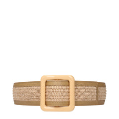 Max Mara Beige Raffia Belts