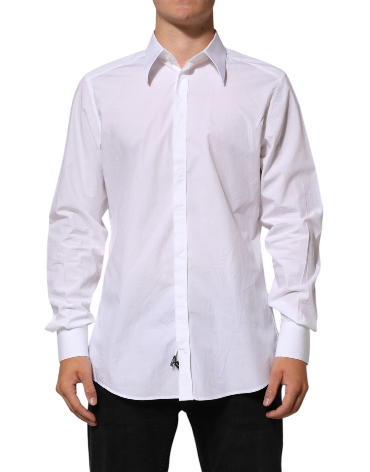 Chemise habillée Dolce &amp; Gabbana MARTINI en coton blanc pour homme