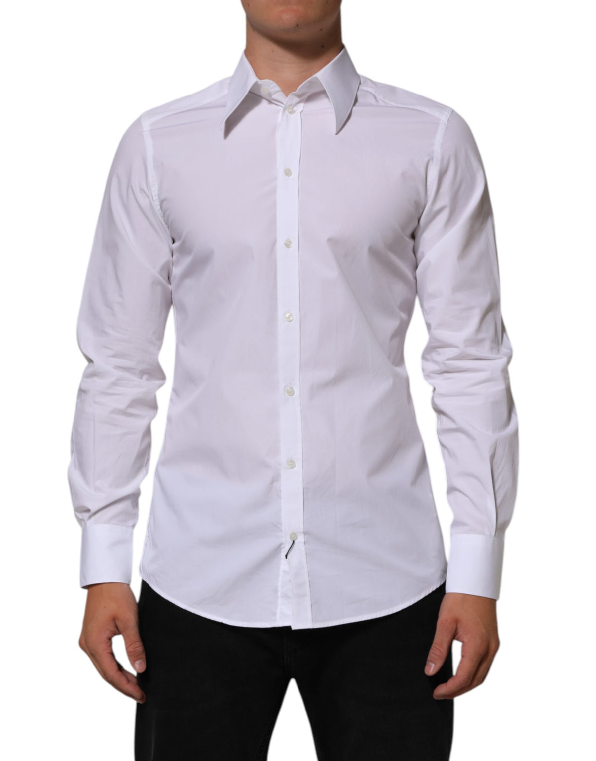 Chemise habillée Dolce &amp; Gabbana MARTINI en coton blanc pour homme