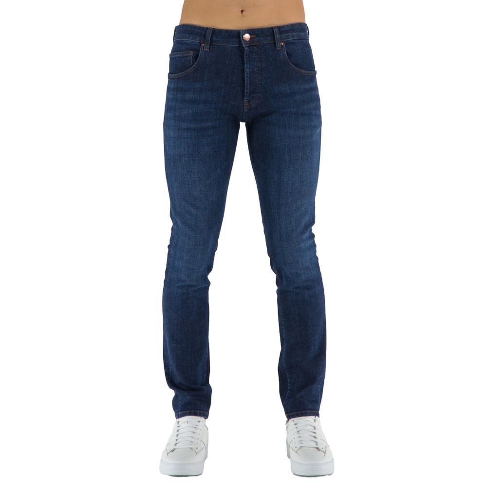 Jean en coton bleu Don The Fuller pour homme