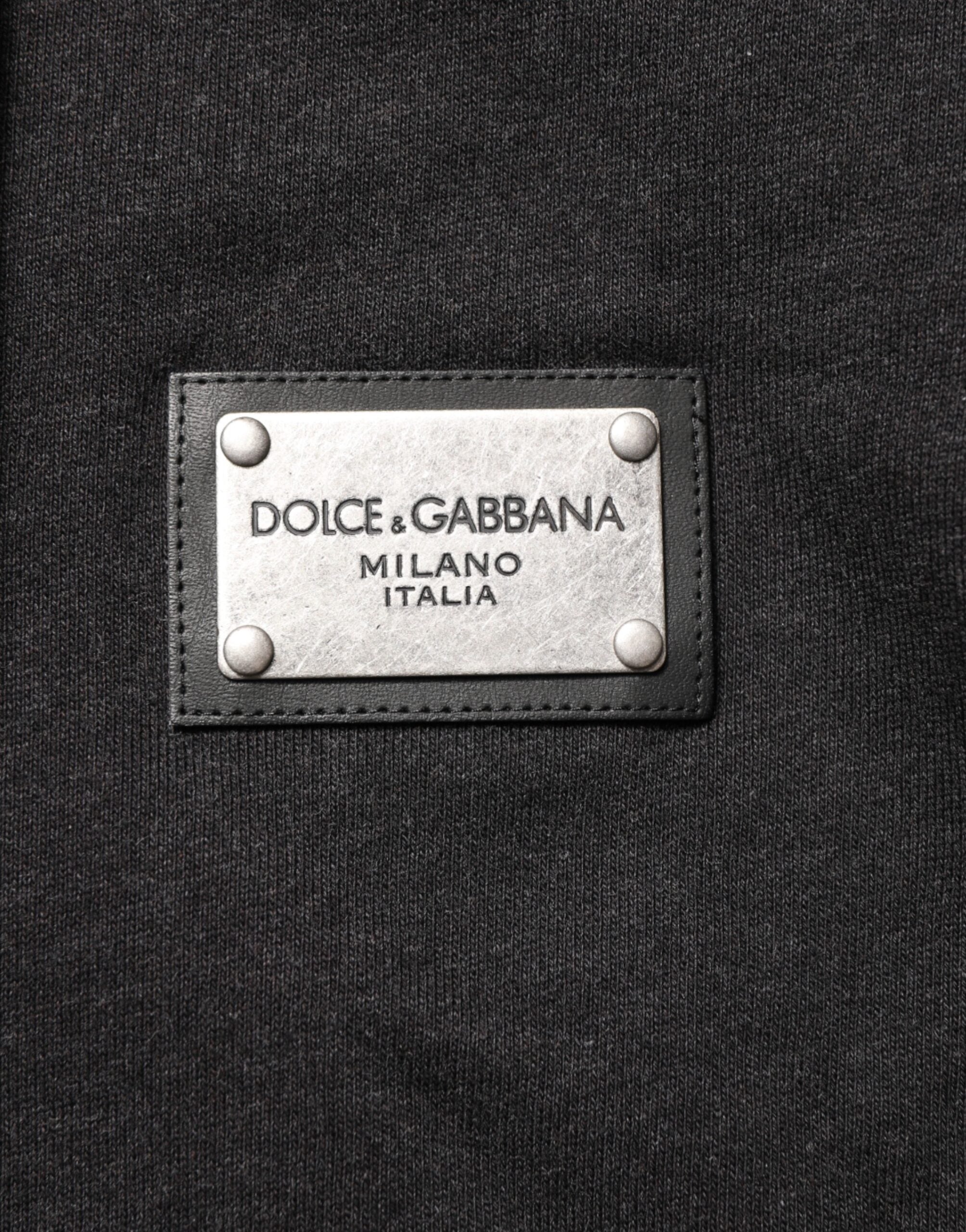 Sweat-shirt à capuche zippé Dolce &amp; Gabbana noir à logo