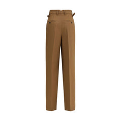 Ami Paris Brown Wool Casual Pants