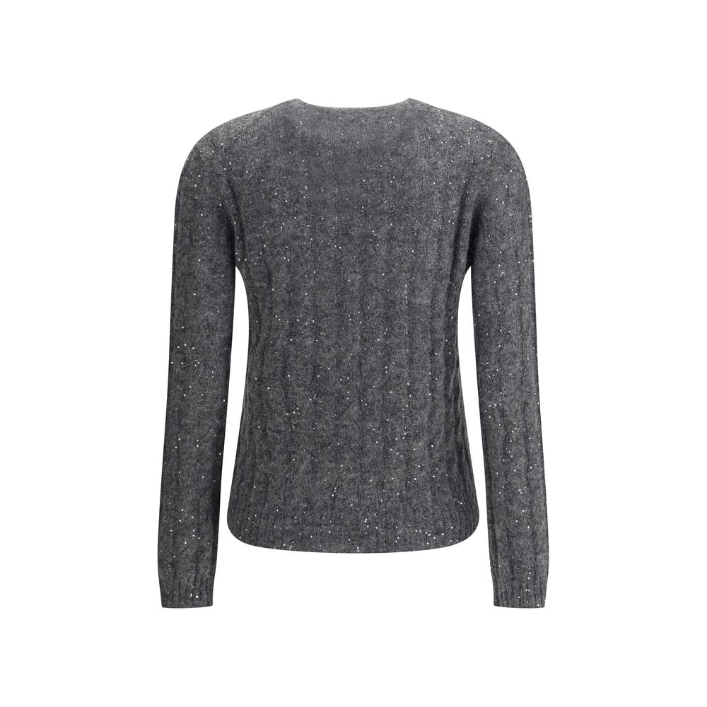 Pull à torsades éblouissant de Brunello Cucinelli en mohair, coton et laine