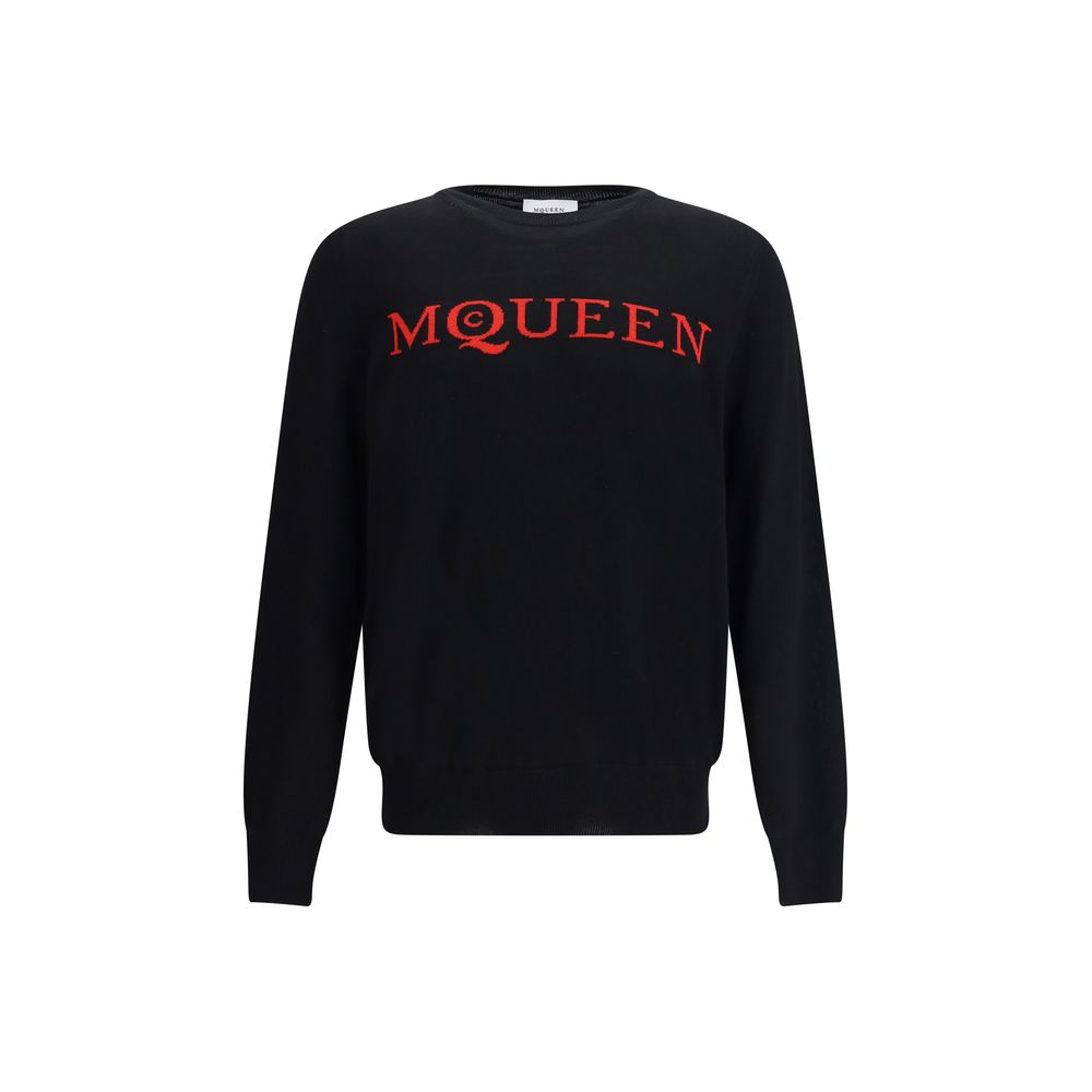 Pull en laine à logo Alexander McQueen