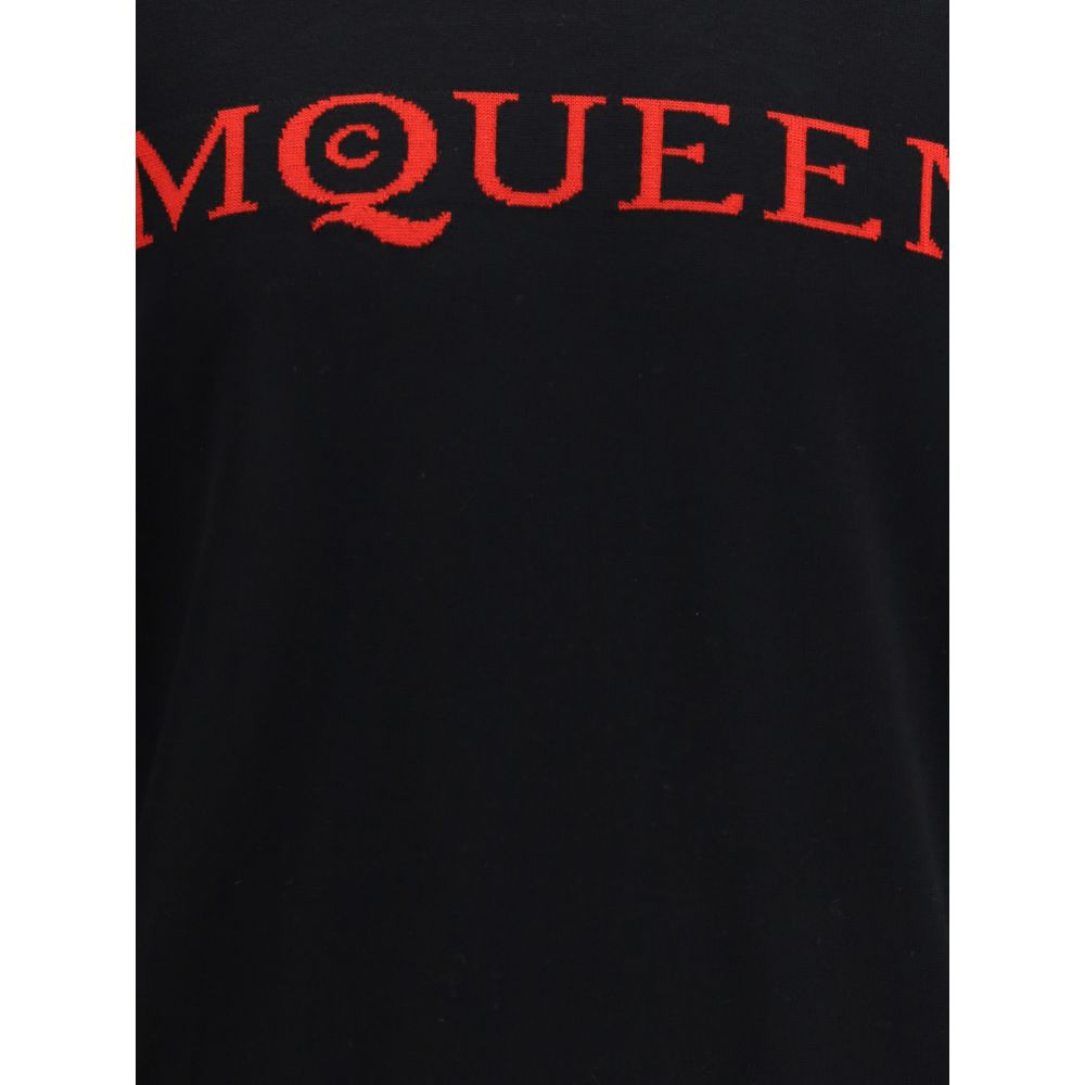 Pull en laine à logo Alexander McQueen