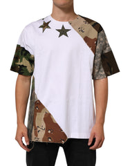 T-shirt homme Dolce &amp; Gabbana en coton à imprimé camouflage blanc