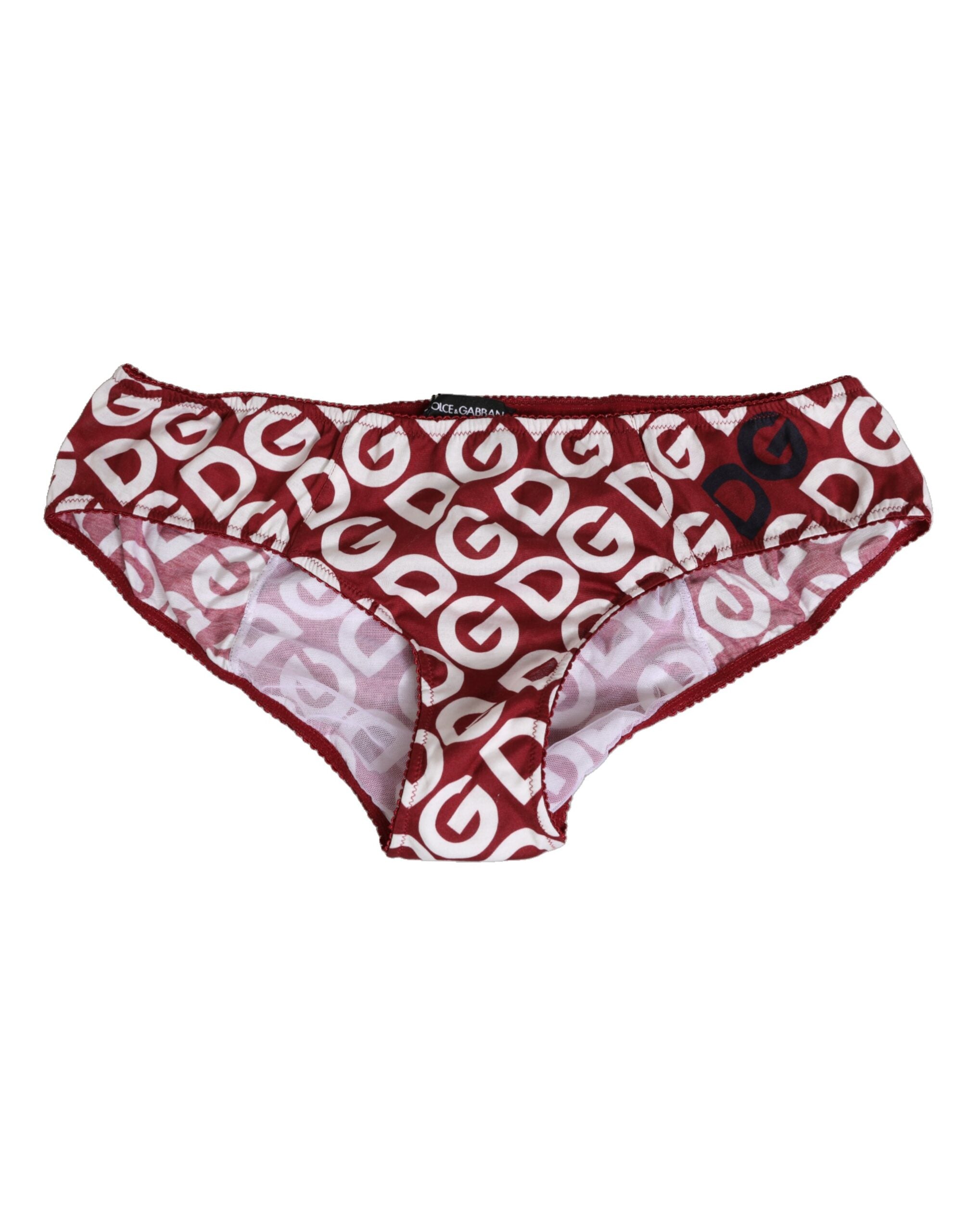 Culotte Dolce &amp; Gabbana Bordeaux à logo DG