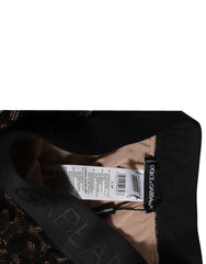 Culotte taille haute en dentelle noire à logo DG Dolce &amp; Gabbana