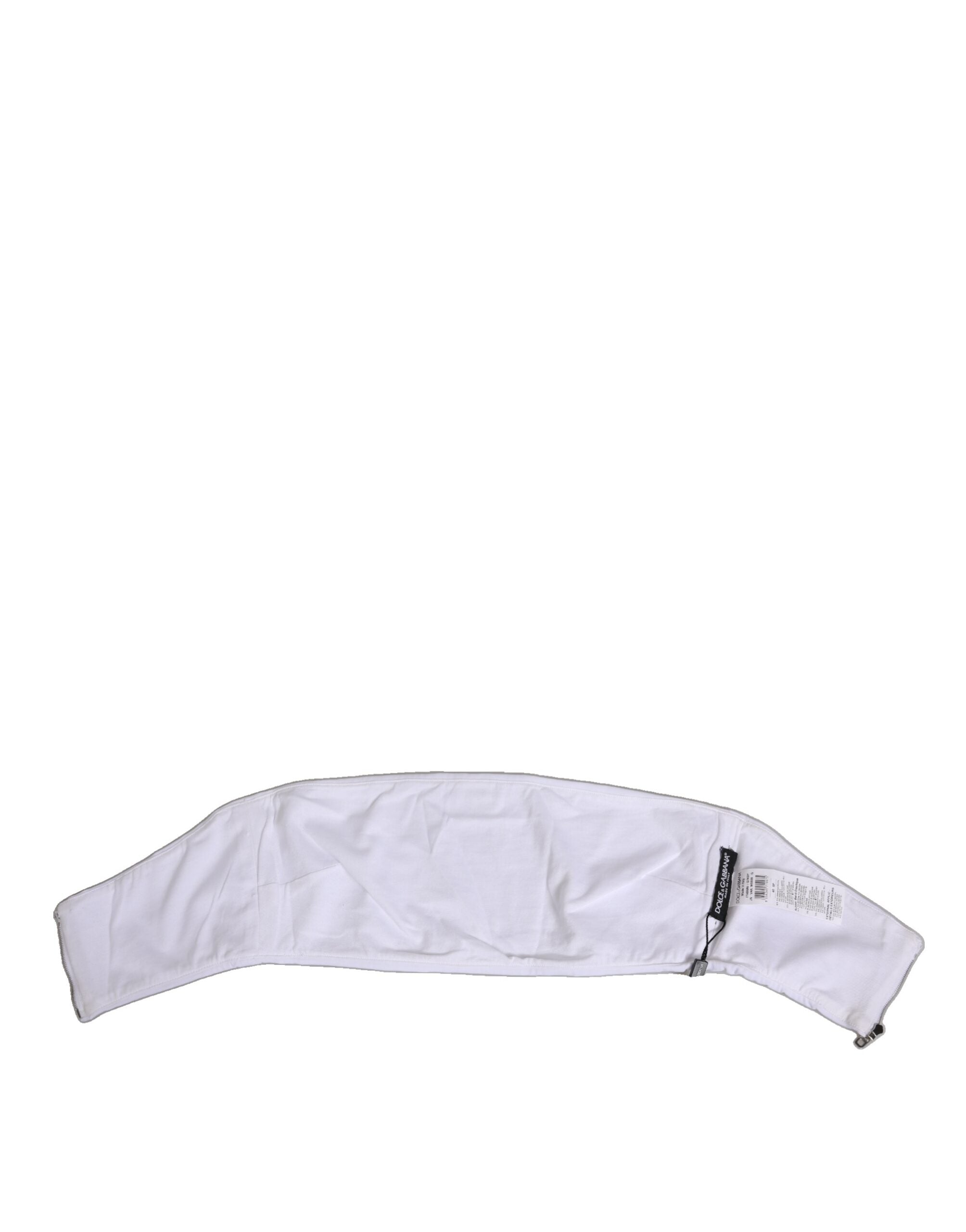 Corset bustier Dolce &amp; Gabbana en nylon blanc sans bretelles