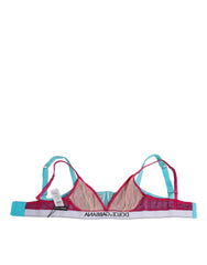 Dolce & Gabbana Blue Nylon Soft Cup Balconnet Bra Underwear