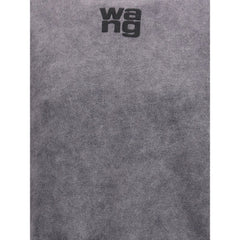Sweat-shirt à col rond Alexander Wang avec logo en relief