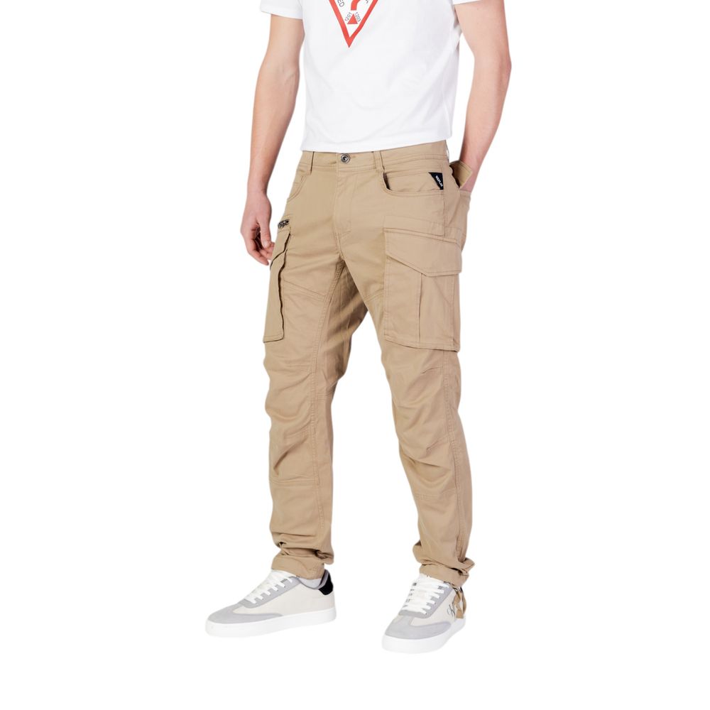 Replay Beige Cotton Relaxed Fit Jean