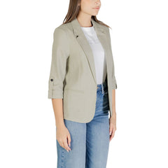Blazer en lin vert uniquement