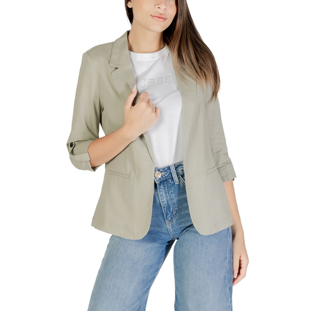 Blazer en lin vert uniquement