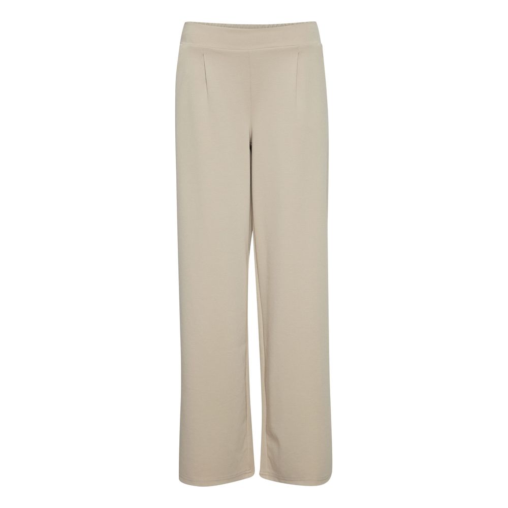 Pantalon ICHI beige en polyuréthane recyclé