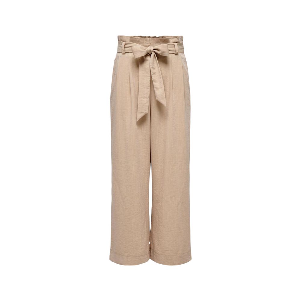 Nur beige Viskosehose