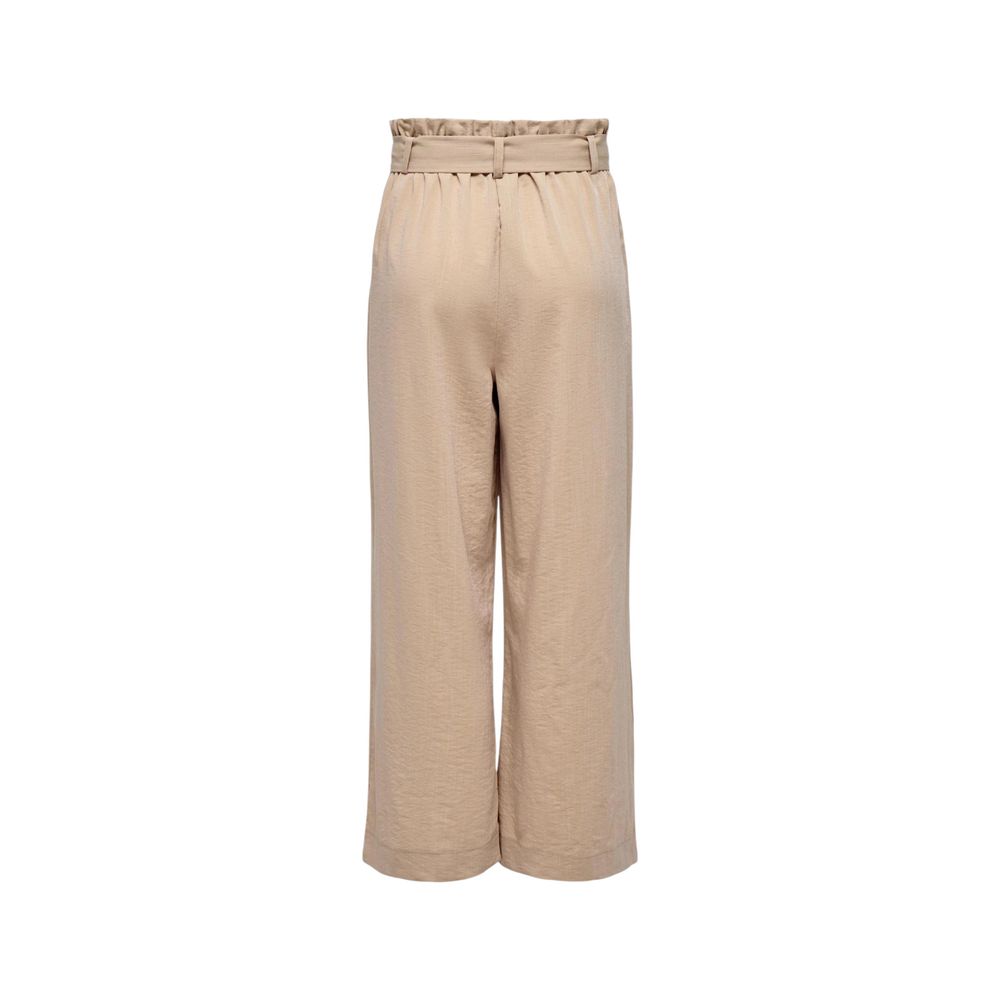 Nur beige Viskosehose