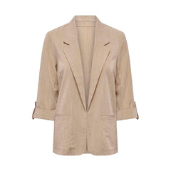 Nur beige Viskoseblazer