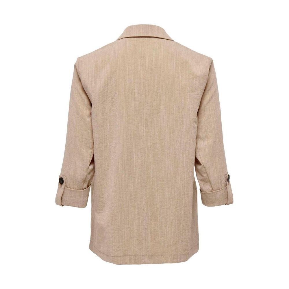 Nur beige Viskoseblazer