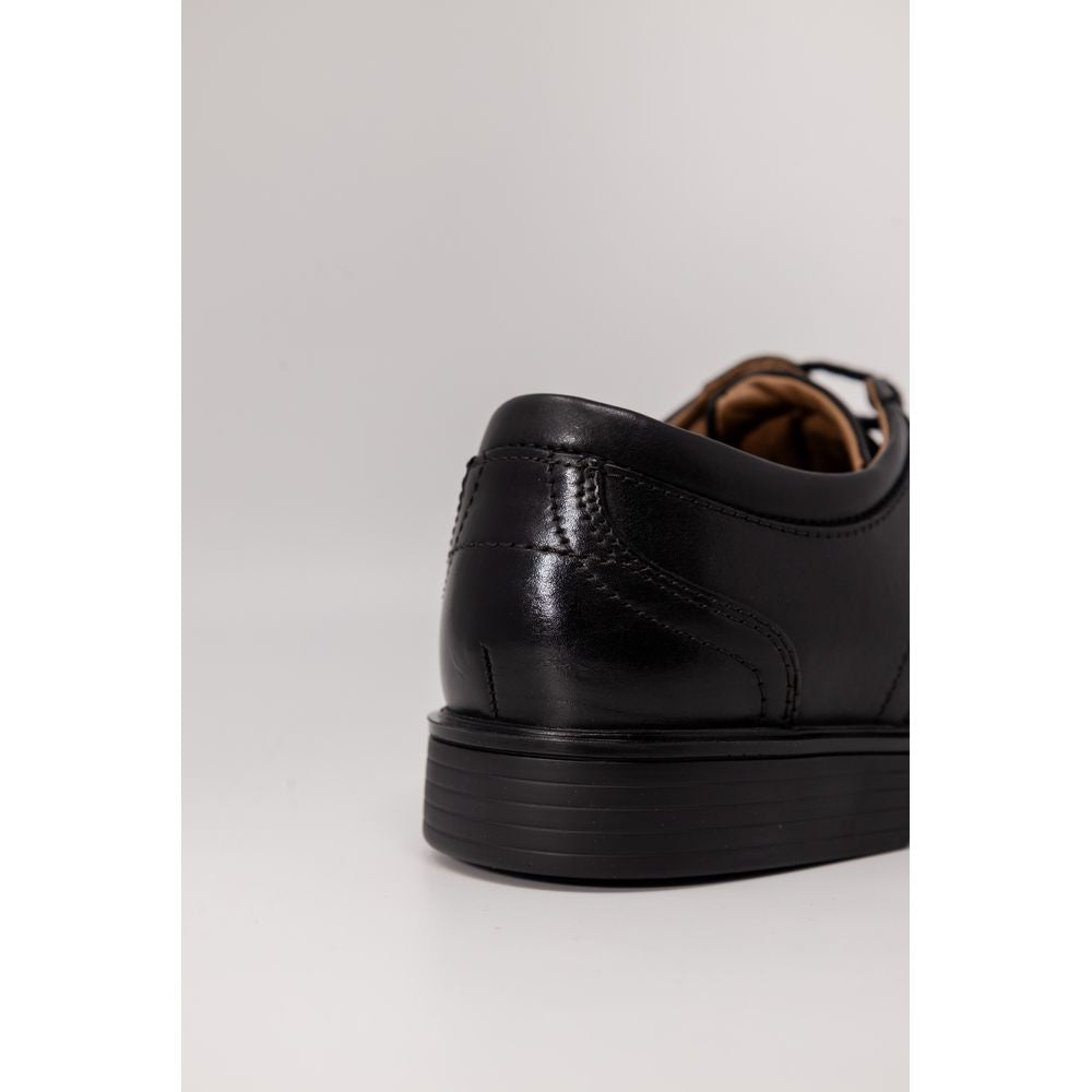 Clarks Scarpe Oxford in Pelle Nera Modello Derby