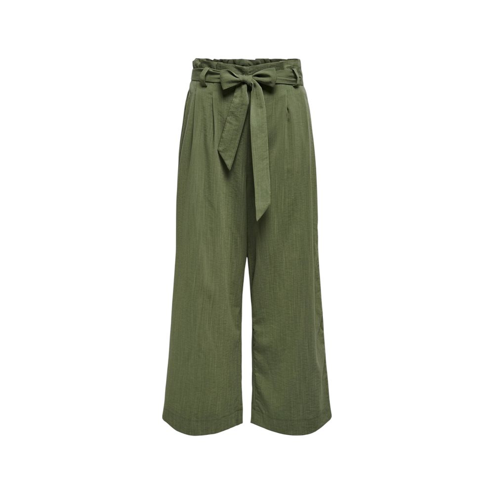 Pantalon en viscose verte uniquement