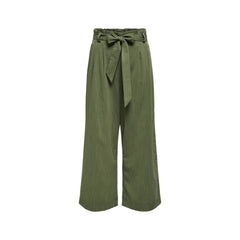 Pantalon en viscose verte uniquement
