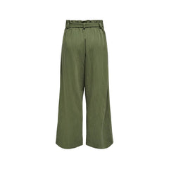 Pantalon en viscose verte uniquement