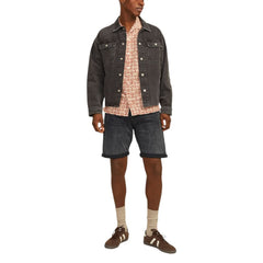 Jack Jones Black Cotton Bermuda