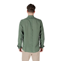 Chemise en lyocell vert Antony Morato