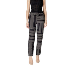 Pantalon en viscose noire Jacqueline De Yong