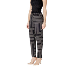 Pantalon en viscose noire Jacqueline De Yong