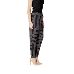 Pantalon en viscose noire Jacqueline De Yong