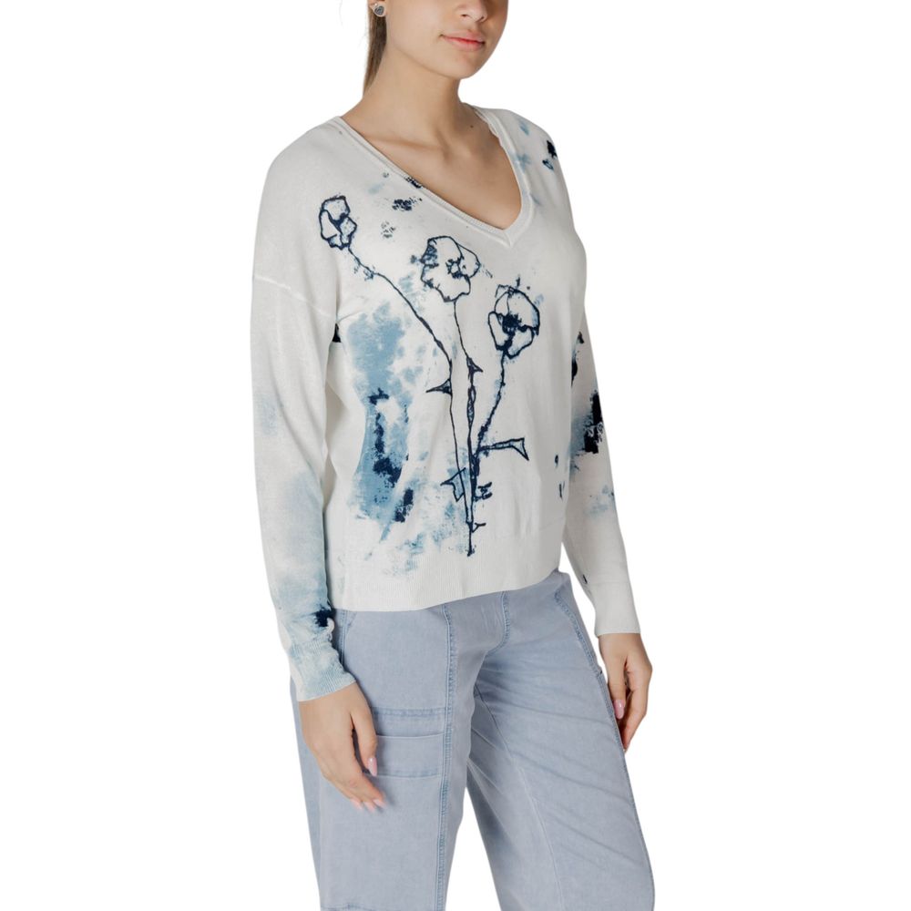 Desigual weißes Viskose-Sweatshirt