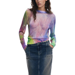 Desigual Lila Viskose-Sweatshirt