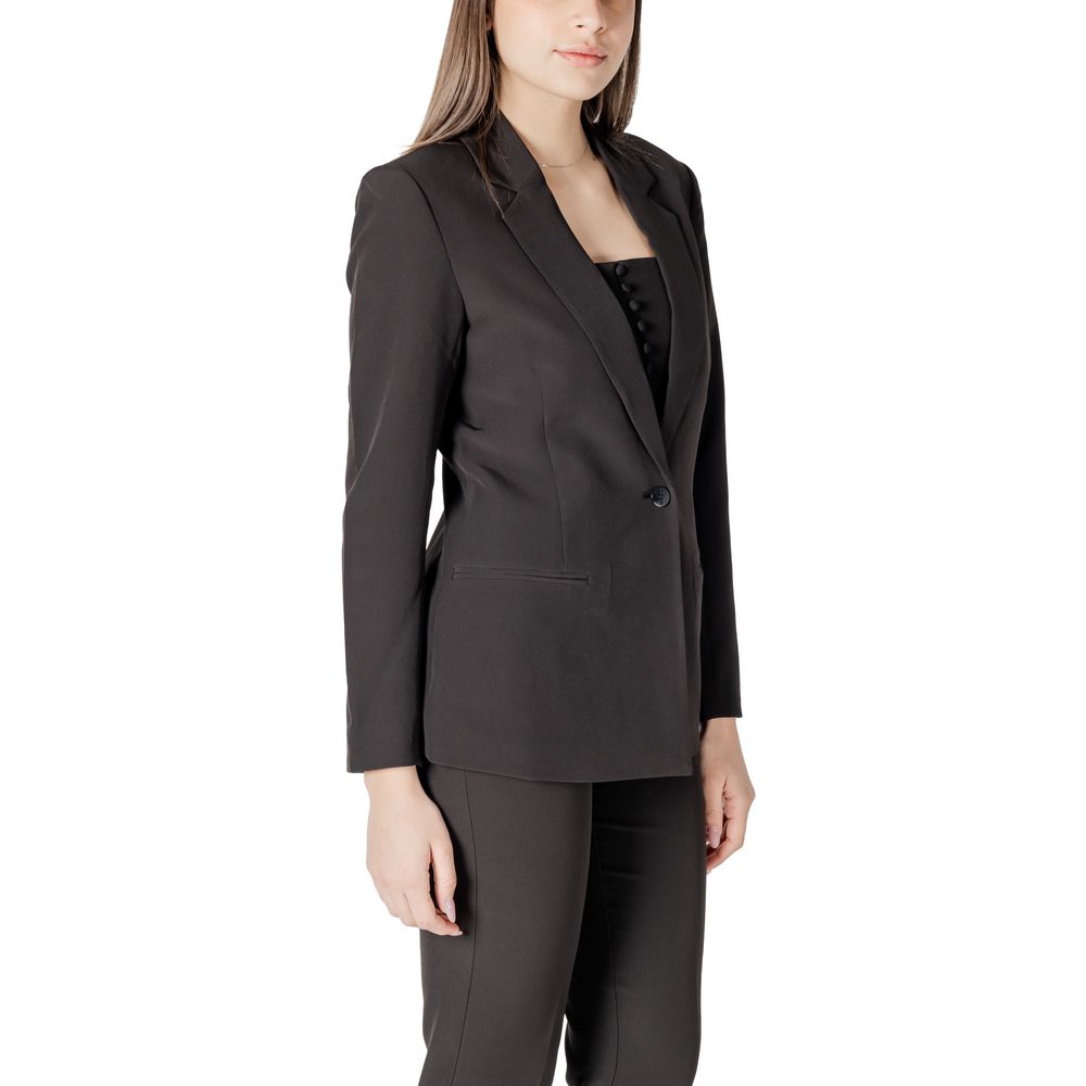 ICHI Blazer aus schwarzem Polyester