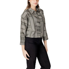 Jacqueline De Yong Green Viscose Shirt