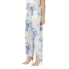 ICHI White Viscose Pant