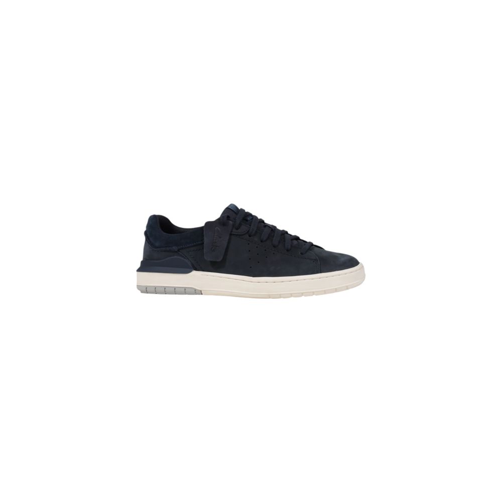Baskets Clarks en cuir nubuc bleu