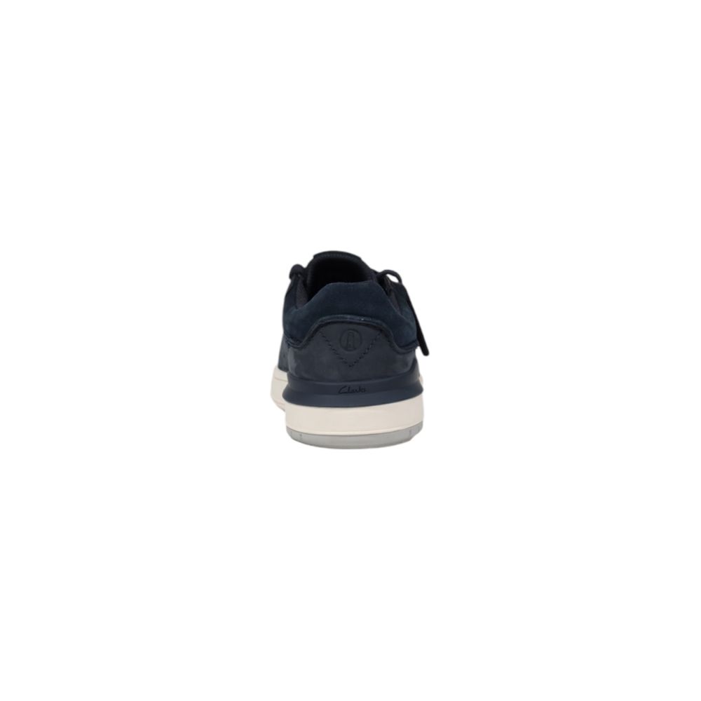 Baskets Clarks en cuir nubuc bleu