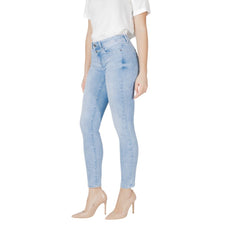 Jean slim en coton bleu clair Street One