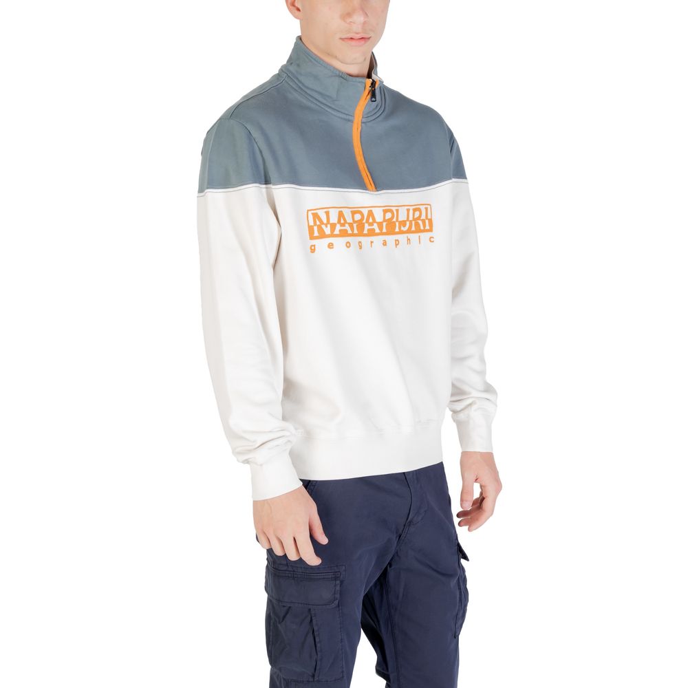 Cremefarbenes Baumwoll-Sweatshirt von Napapijri