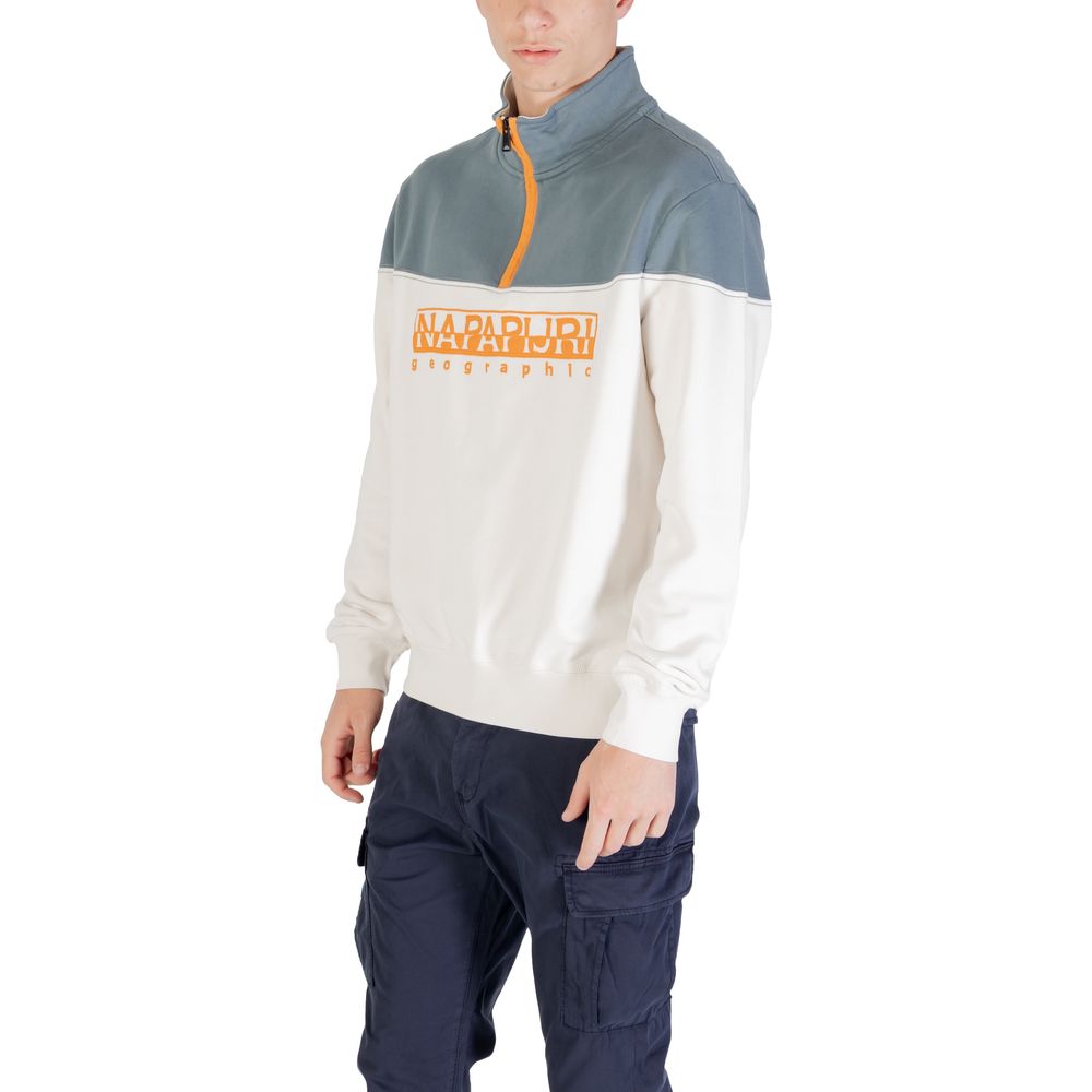 Cremefarbenes Baumwoll-Sweatshirt von Napapijri