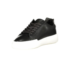 Baskets Calvin Klein en cuir noir pour homme
