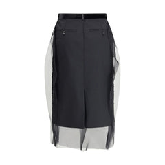 Sacai Sequin Embroidery Skirt