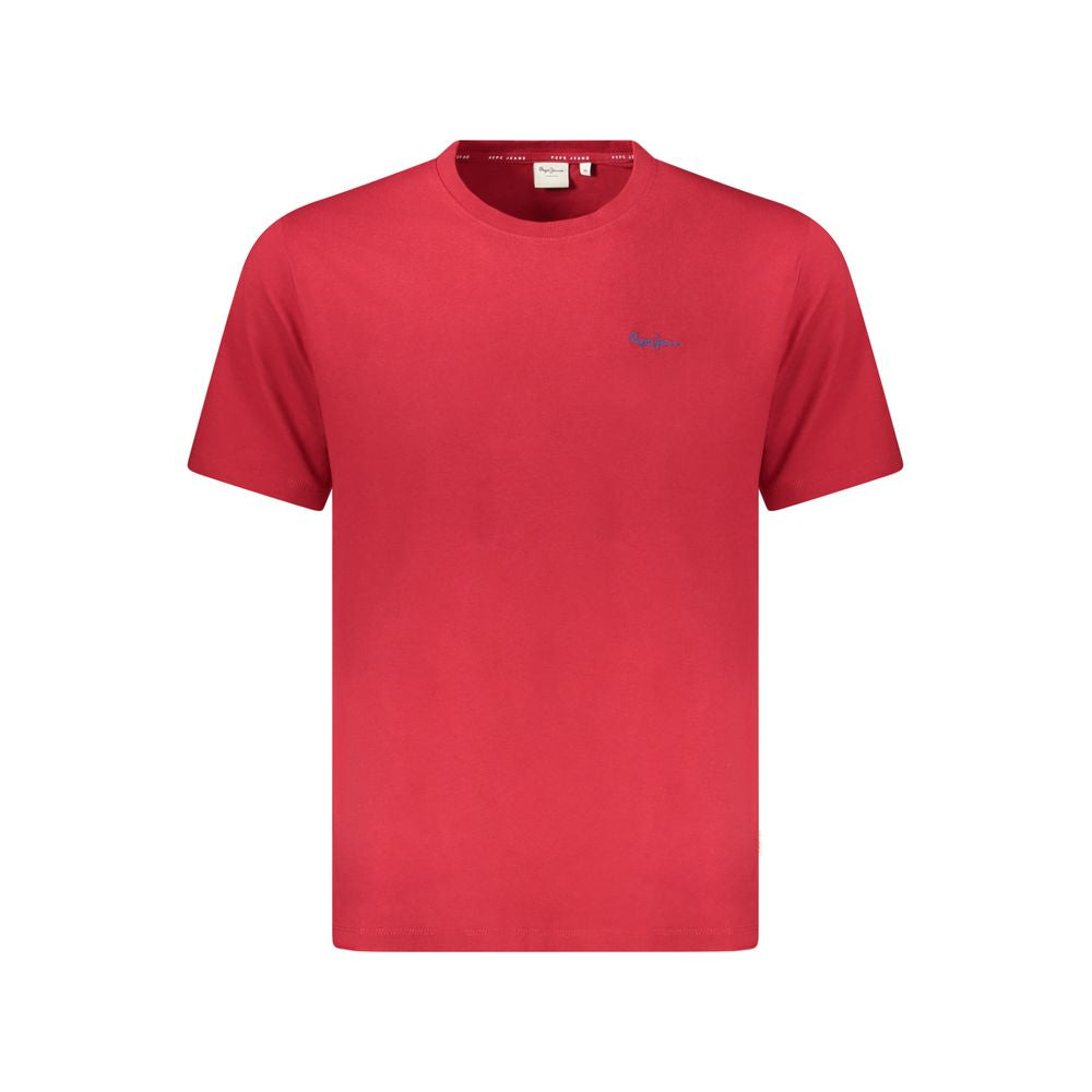 T-shirt Pepe Jeans rouge en coton pour homme
