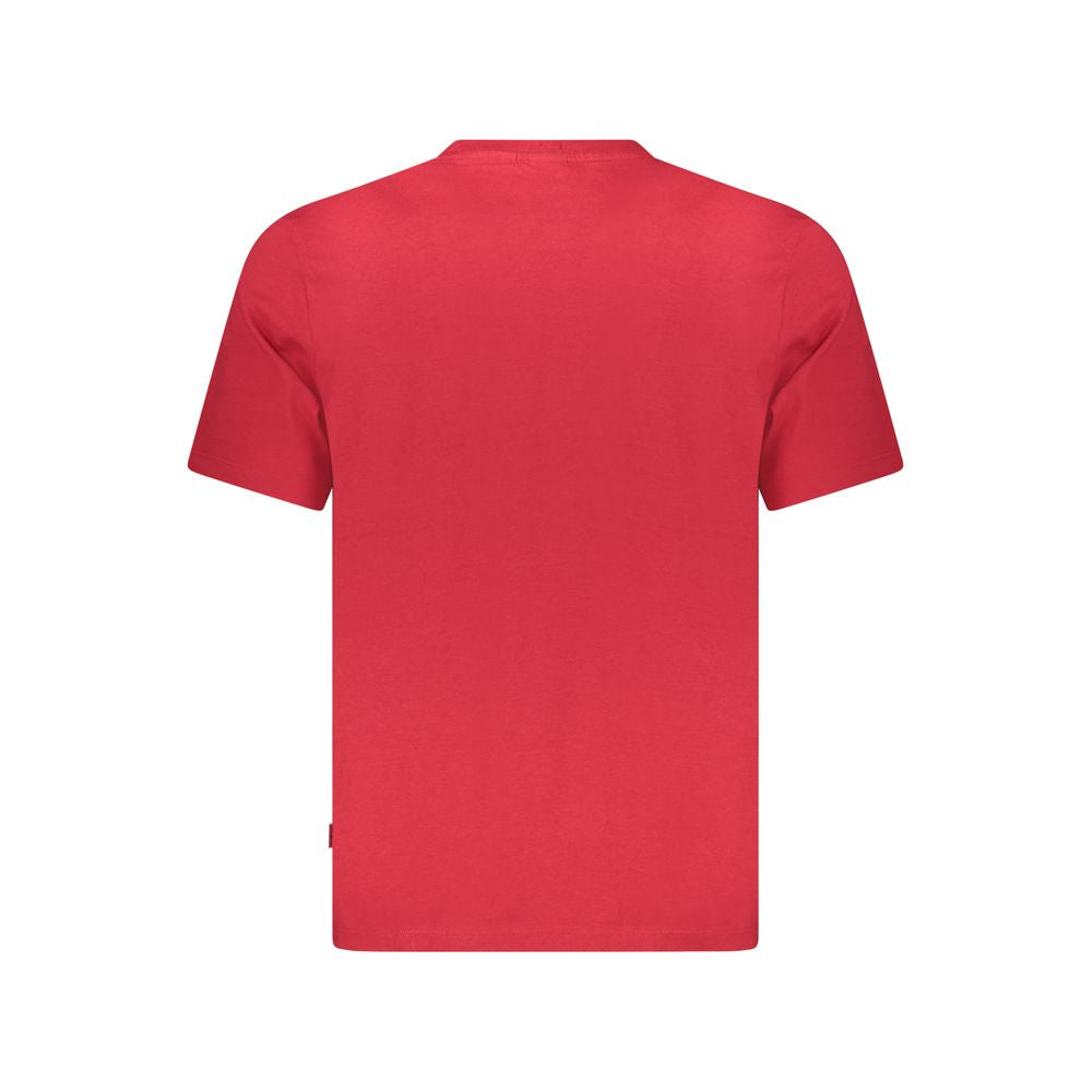 T-shirt Pepe Jeans rouge en coton pour homme