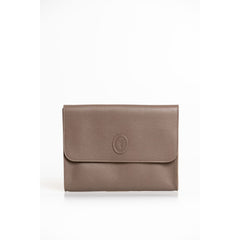 Trussardi Herren-Clutch aus braunem Polyester