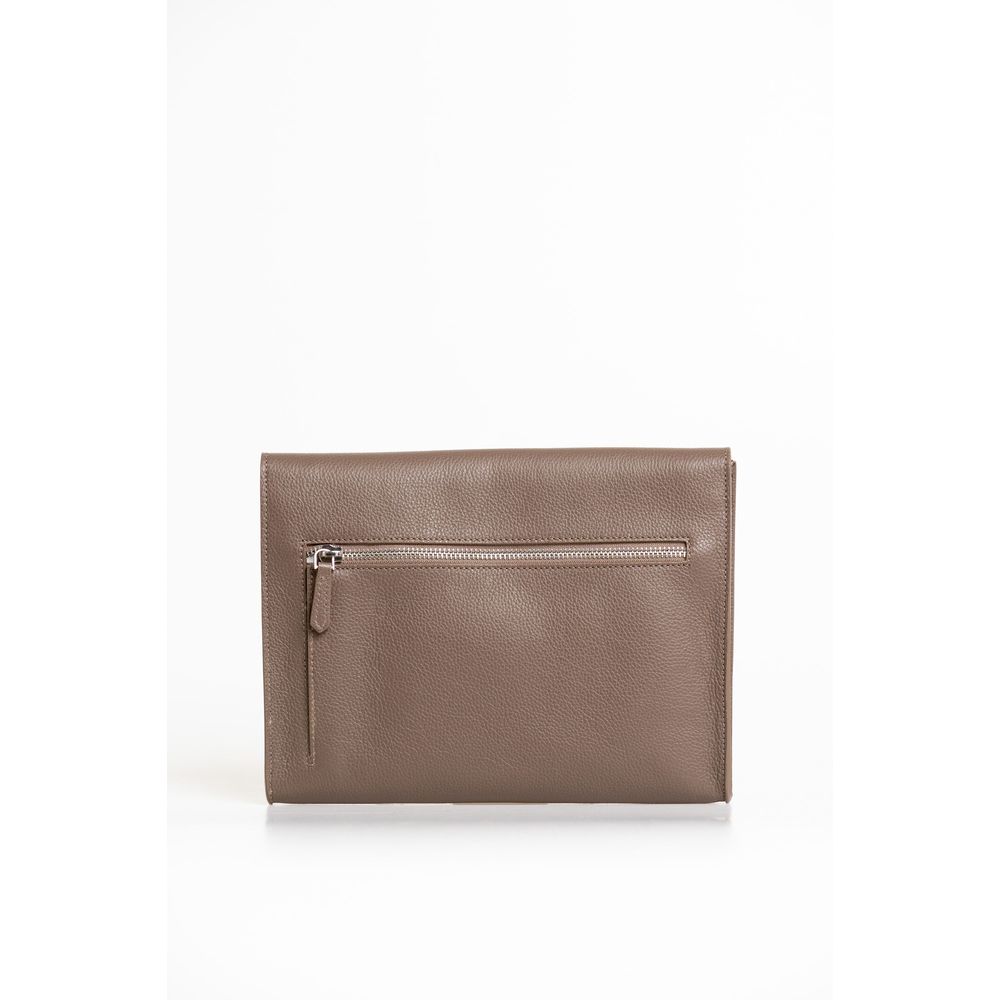 Trussardi Herren-Clutch aus braunem Polyester