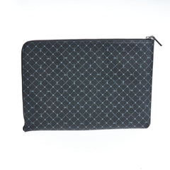 Trussardi Herren-Clutch aus schwarzem Leder