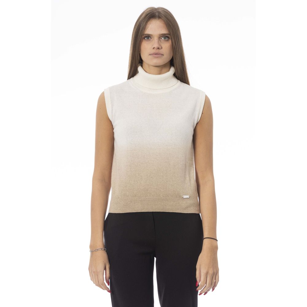 Pull Baldinini Trend en laine blanche pour femme